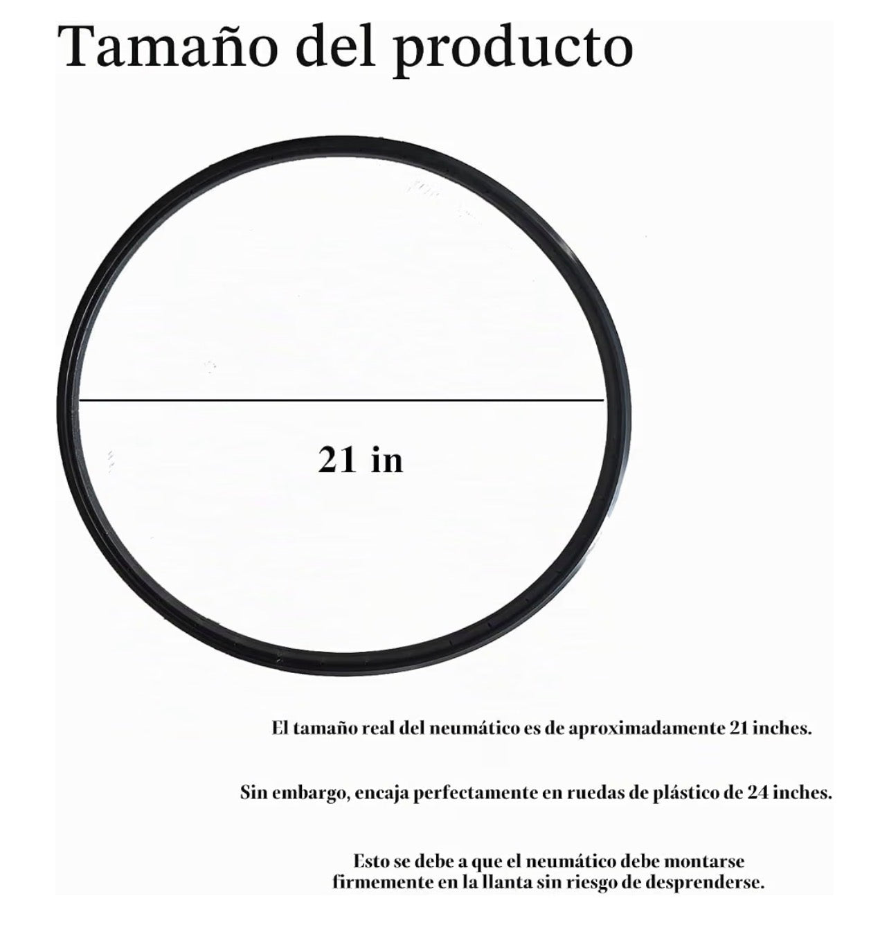 Neumatico de Repuesto para Rueda 24”