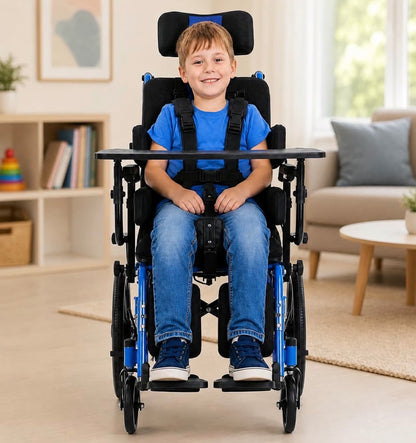 Silla de ruedas pediátrica reclinable