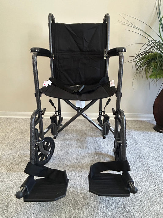 Transport Chair Medline SEMI NEW 19”