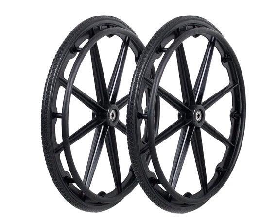 Conjunto de rueda trasera para sillas de ruedas de 16-18-20 pulgadas (1 Par)