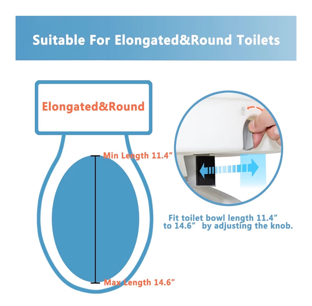 Asiento de inodoro elevado con asas para Adultos Mayores