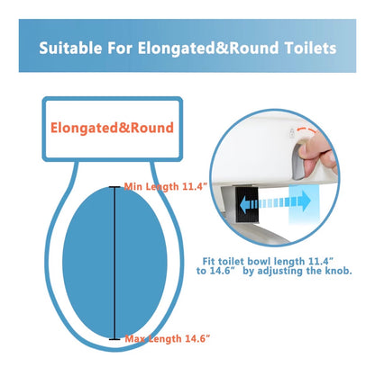 Asiento de inodoro elevado con asas para Adultos Mayores
