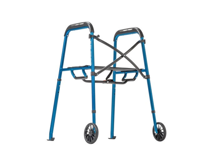 Air-Go - Andador plegable con asiento, capacidad de 300 libras