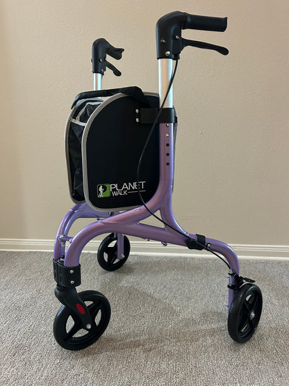 Planet Walk 3-Wheel Rollator with Storage Bag