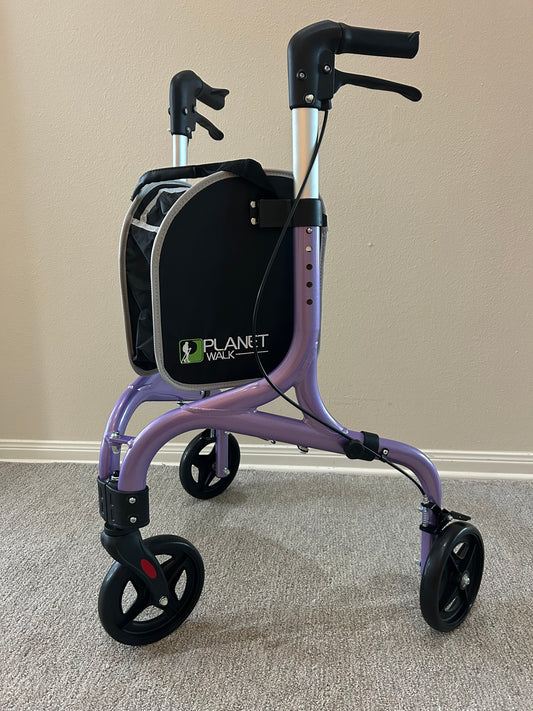 Planetwalk Premium 3-Wheel Rollator for Seniors
