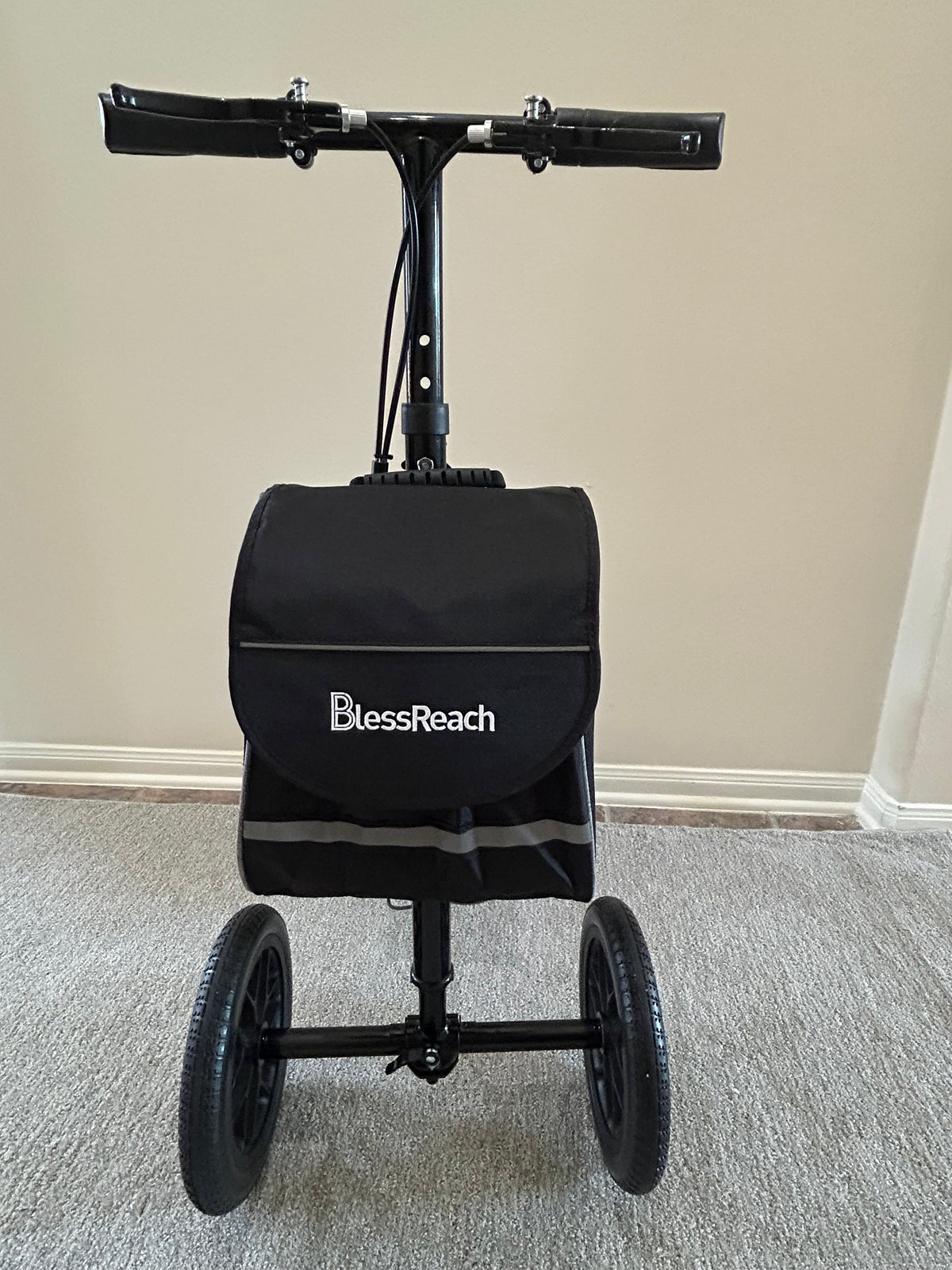 BlessReach All-Terrain Knee Scooter – Adjustable & Foldable