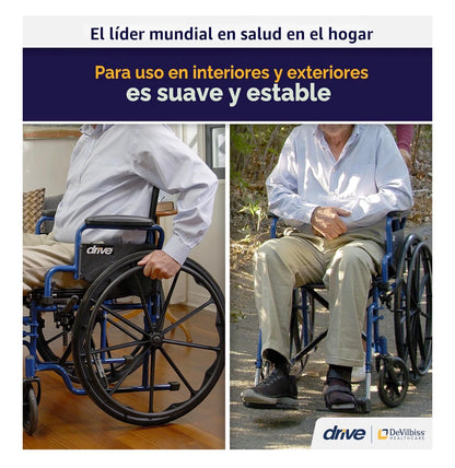 Silla de Ruedas Drive Medical 20” Posa Pies Fijos