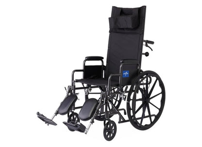 Medline Silla de ruedas reclinable 16”