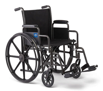 Medline Silla de ruedas plegable 16 pulgadas