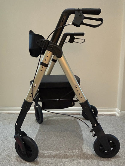 Heavy Duty Rollator Walker with Seat – 450 lb Capacity