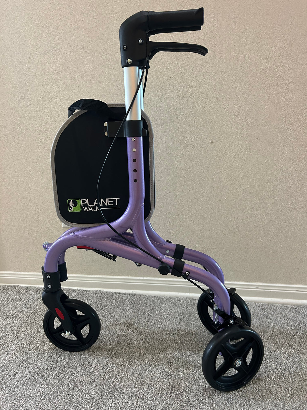 Planet Walk 3-Wheel Rollator with Storage Bag