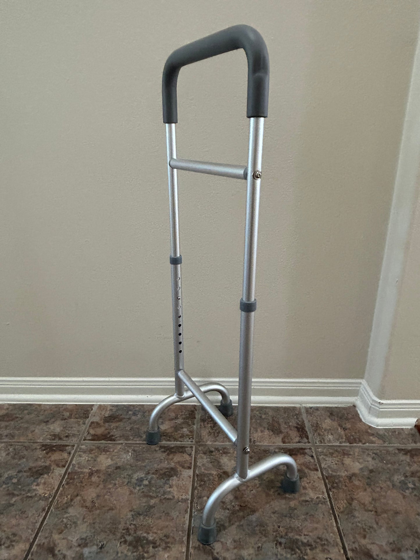 Bastón de asistencia de pie, bastón de aluminio para caminar, herramienta de ayuda para recuperación corporal