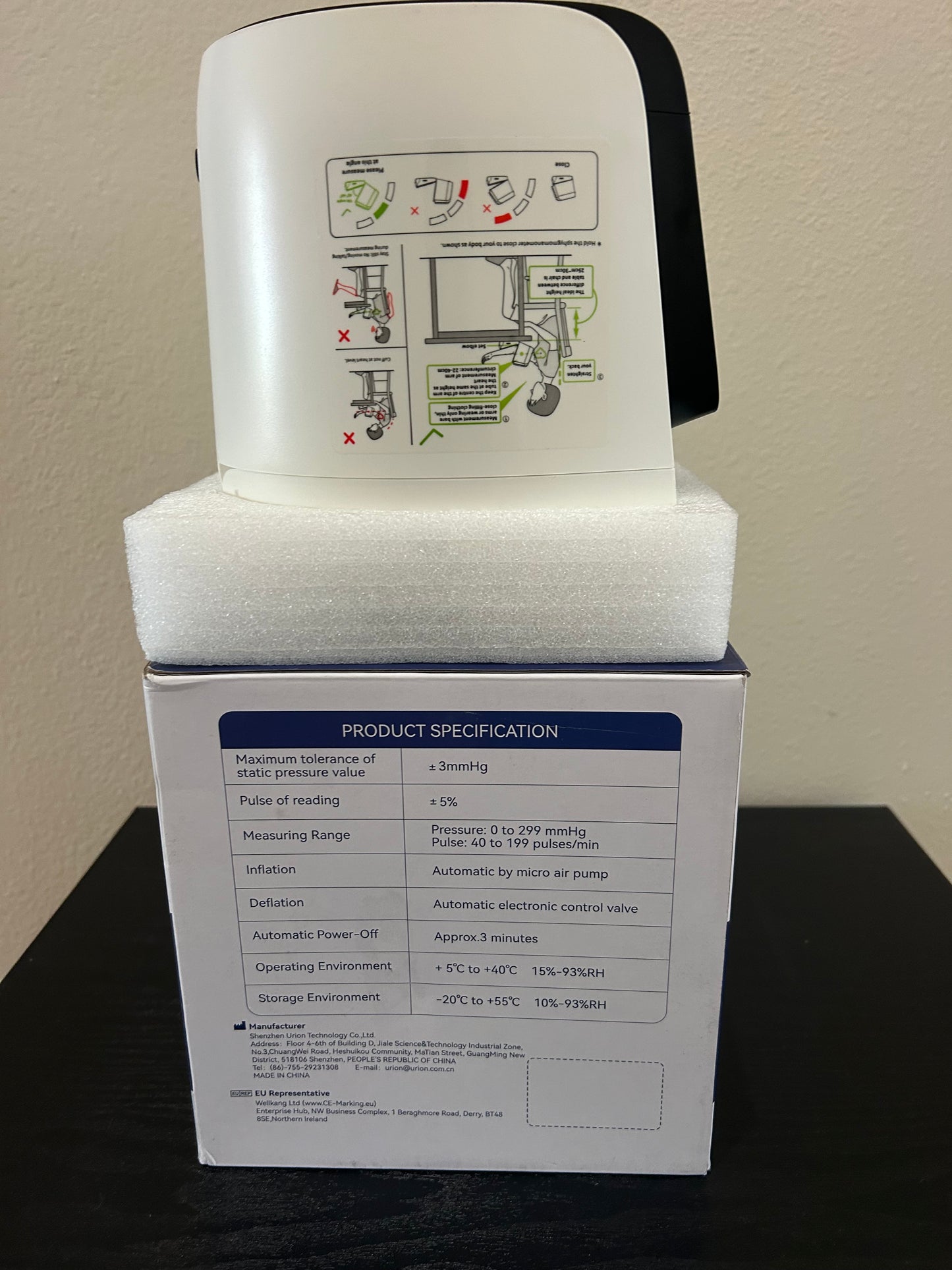 Monitor automático de presión arterial para uso doméstico
