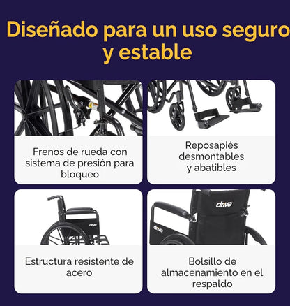 Silla De Ruedas Drive Medical Sport 18”