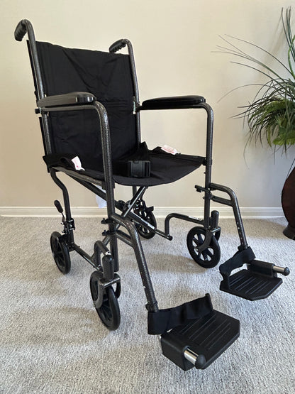 Transport Chair Medline SEMI NEW 19”