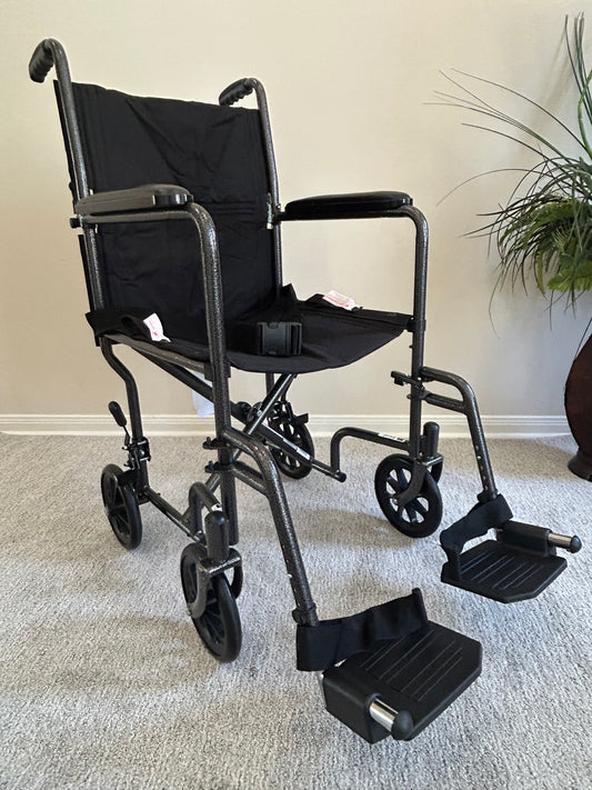 Transport Chair Medline SEMI NEW 19”