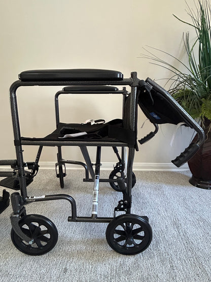 Transport Chair Medline SEMI NEW 19”