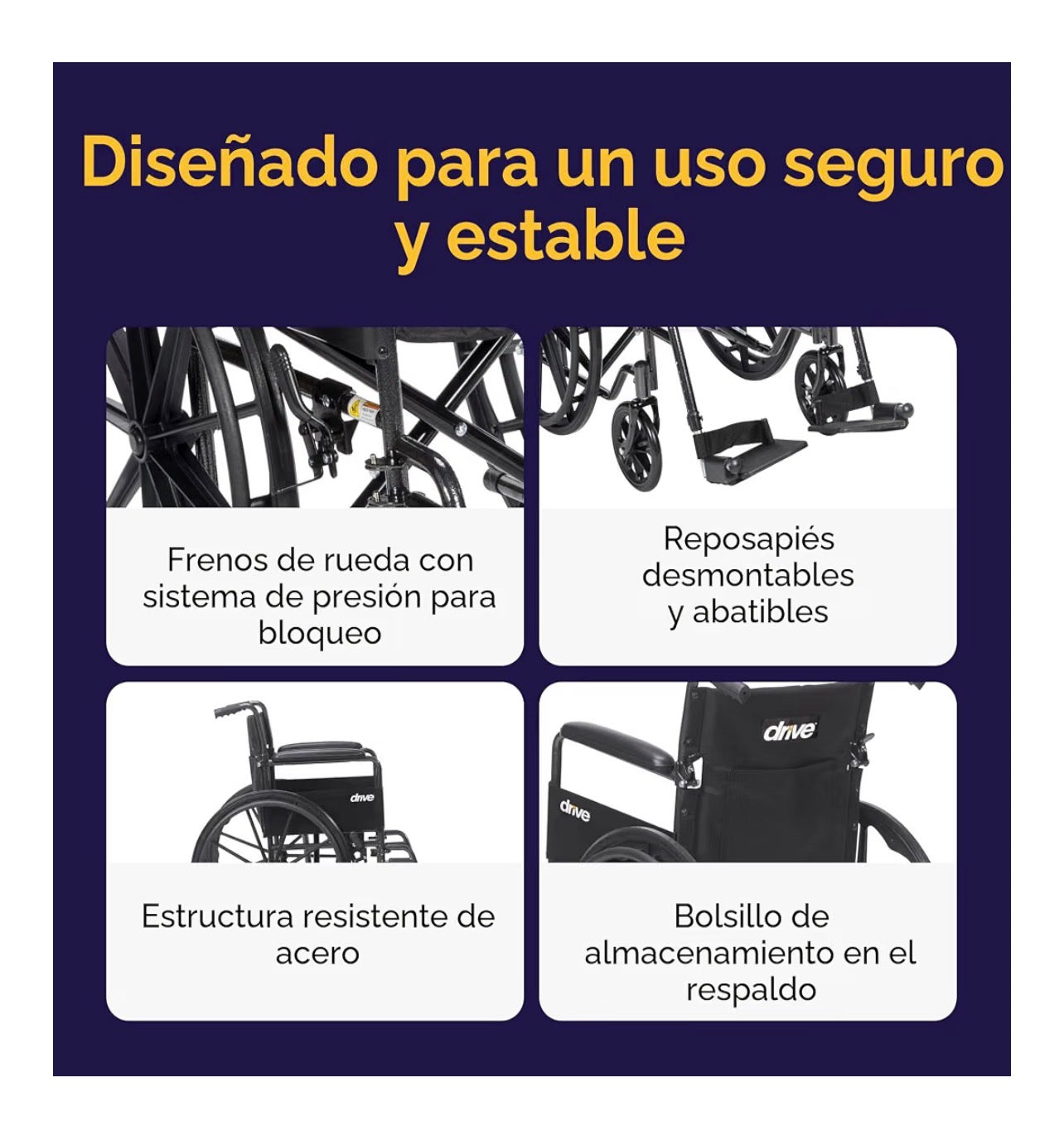 Silla de ruedas Drive Sport 18”