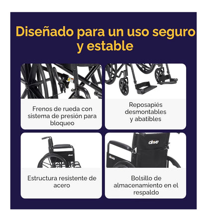 Silla de ruedas Drive Sport 18”