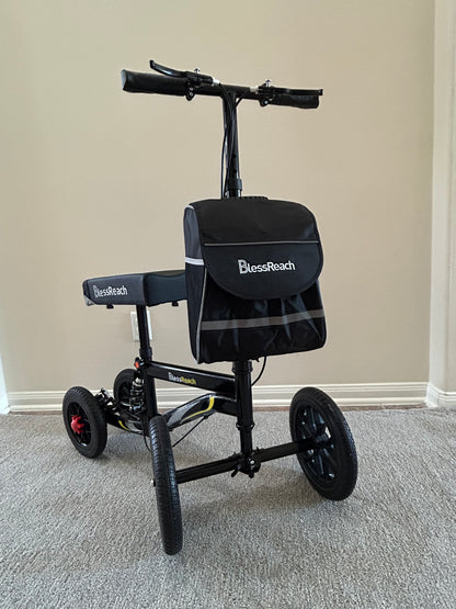 BlessReach All-Terrain Knee Scooter – Adjustable & Foldable