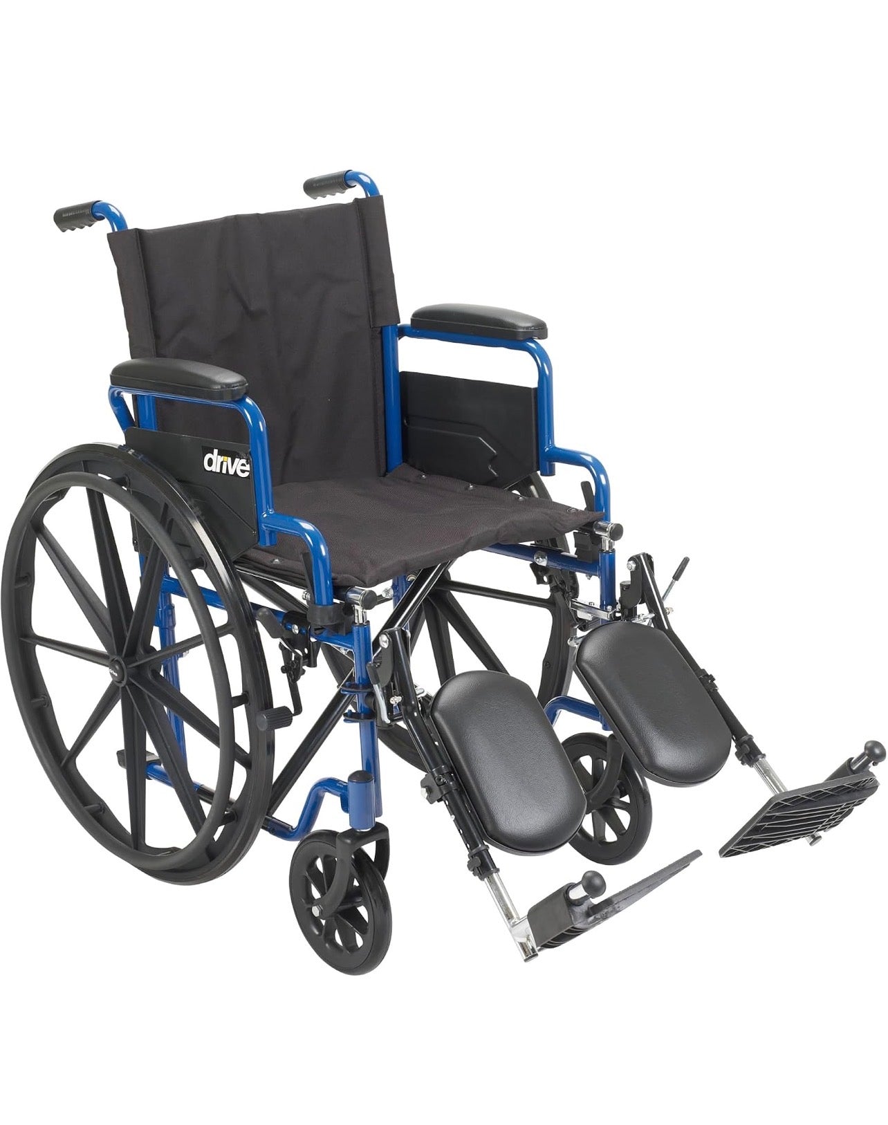 Drive Medical Blue Streak - Silla de ruedas plegable ligera