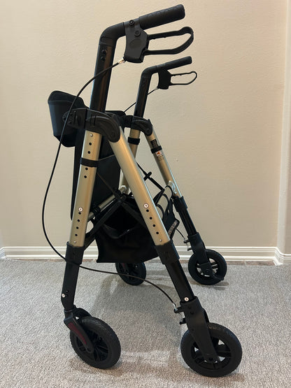 Heavy Duty Rollator Walker with Seat – 450 lb Capacity