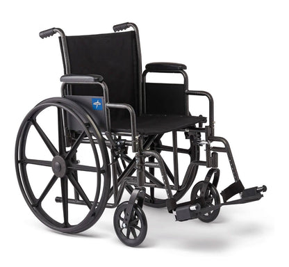 Silla de Ruedas Medline 18” Posa pies Fijos