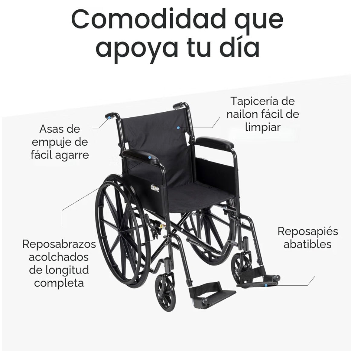 Silla De Ruedas Drive Medical Sport 18”