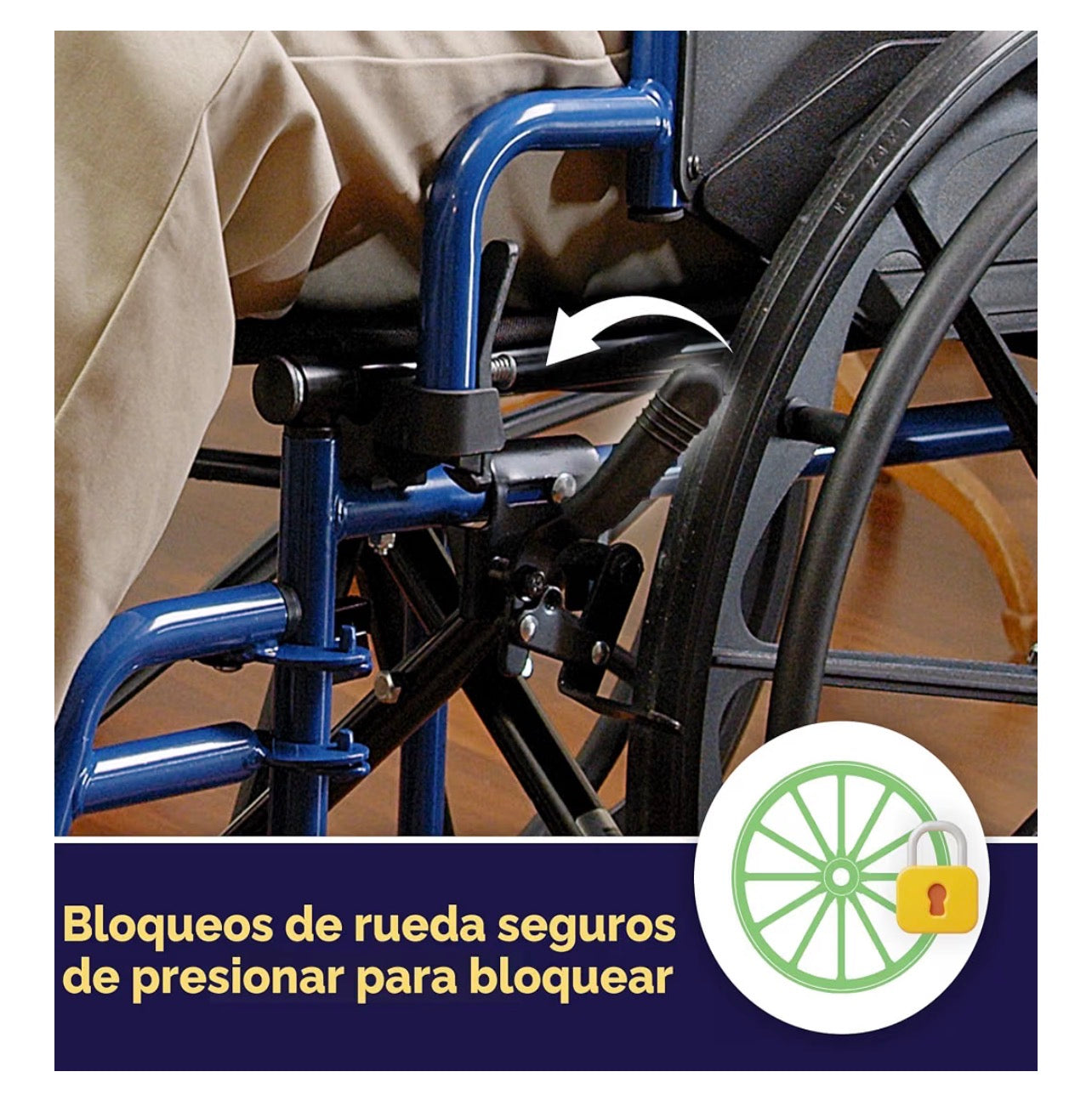 Silla de Ruedas Drive Medical 20” Posa Pies Fijos