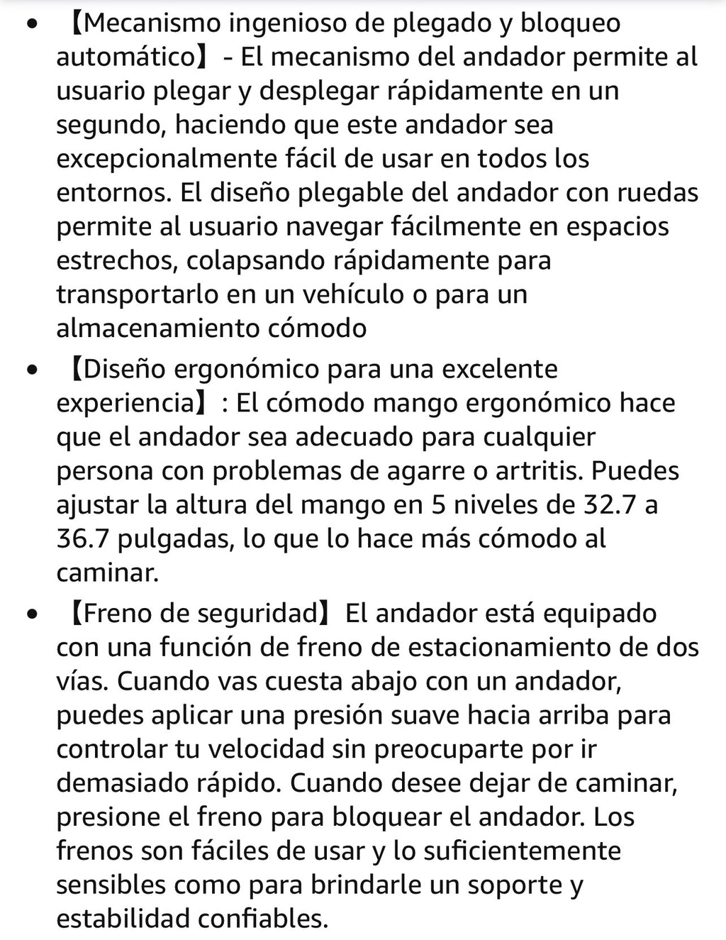 Planetwalk Premium Andador de 3 ruedas para personas mayores