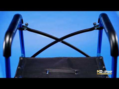 Air-Go - Andador plegable con asiento, capacidad de 300 libras